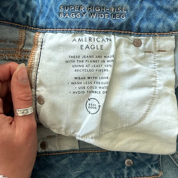 BOGO super high-rise baggy wide leg jeans (get one other item for free!) - Picture 2 of 4